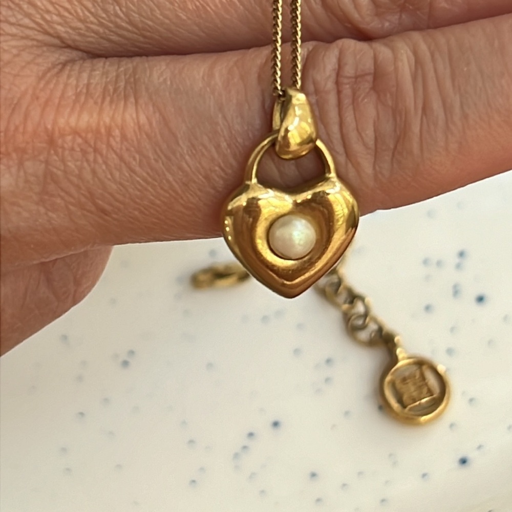 Givenchy Heart Locket Dual Sided Necklace - Picture 7 of 7